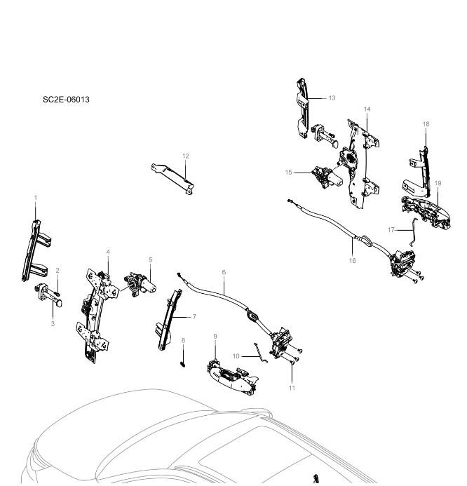 SC2E-06013 Rear Door Accessories