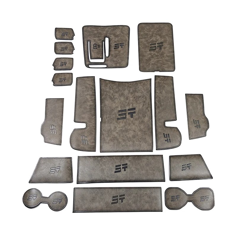 Chery Jetour T1 Leather Door Slot Pad Door slot pad modified door storage box pad interior special non-slip water coaster