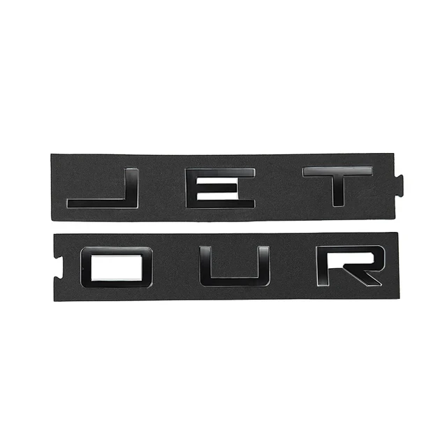 Jetour Traveler T2 Front Hood Letter Mark Spare Tire Car Sticker Blackened Car Logo Automotive Exterior Parts