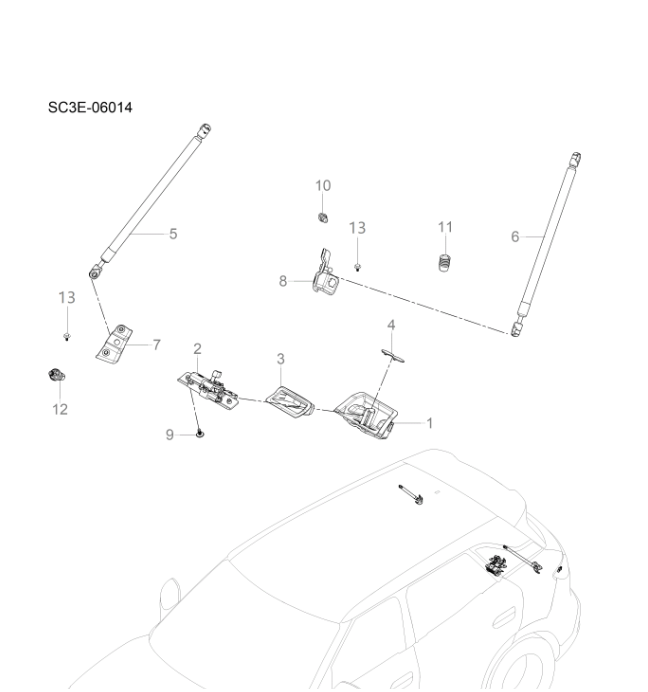 SC3E-06014 Rear Door Accessories