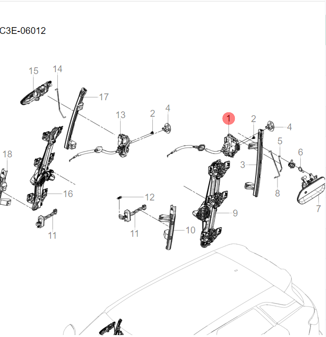 SC3E-06012 Front Door Accessories